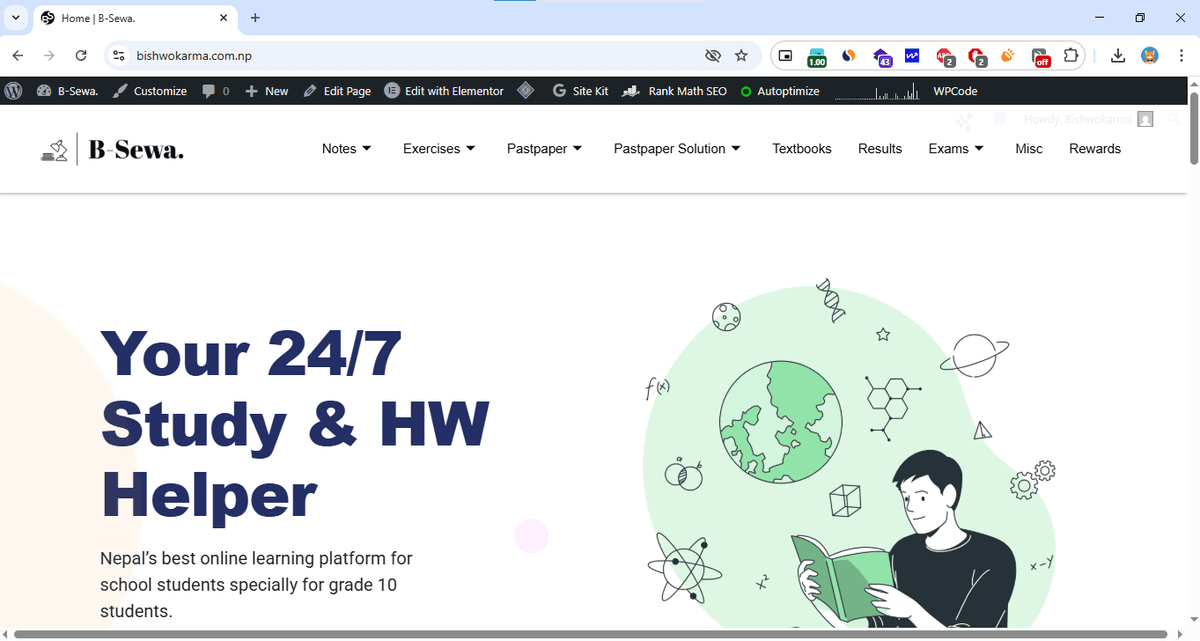 Screenshot of B-Sewa.