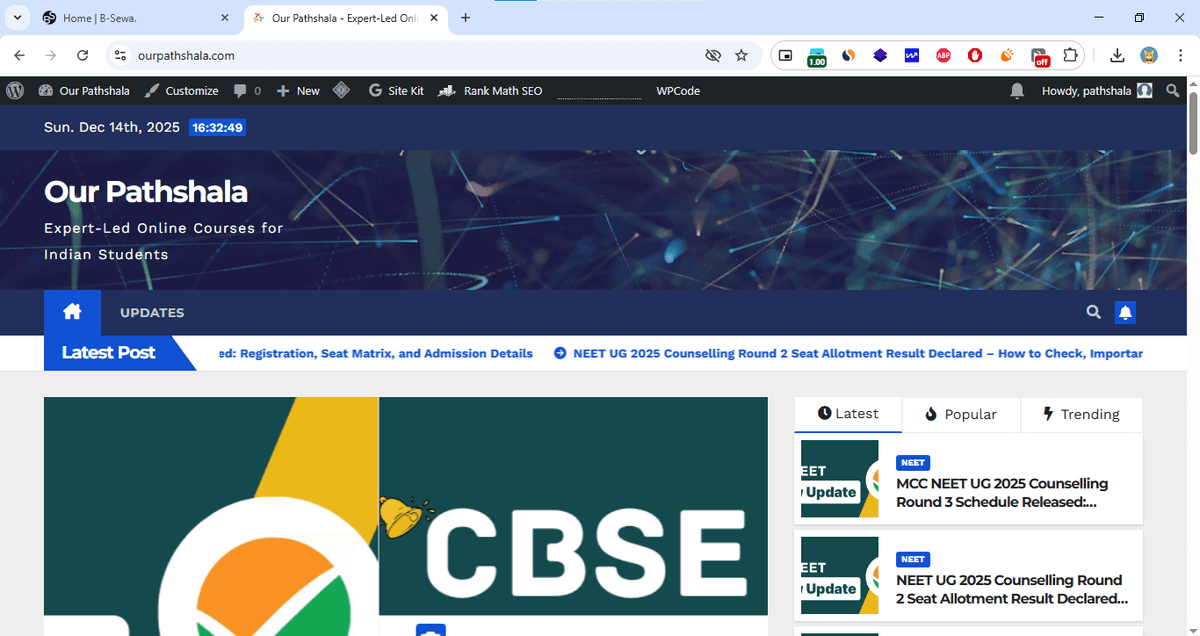 Screenshot of Our Pathashala